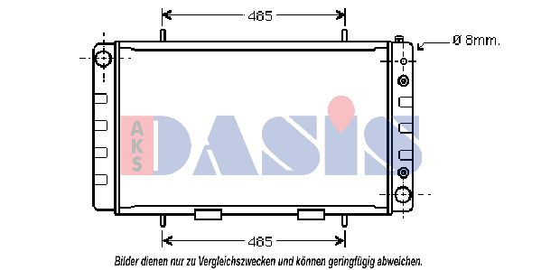 AKS DASIS Radiaator,mootorijahutus 370530N